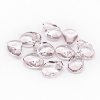 Бусины PIP прозрачный светлый розовый 5/7 мм